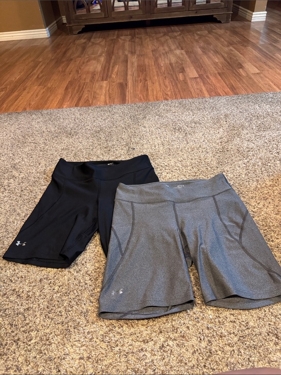 Under Armour Pants - Under Armour Women’s Bike Shorts Duo — Black & Heather Gray